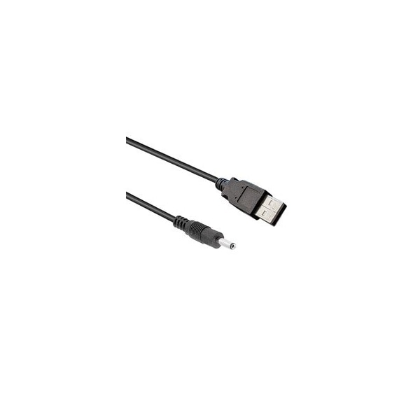 Cable Wholesale USB 2.0 A Male to DC Plug (3.5mm x 1.35mm) Power Cable, 3 foot, Black 10W1-43103 - main